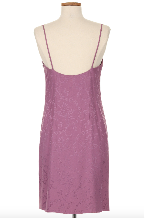 Christian Dior Spring 1998 Purple Silk Mini Dress