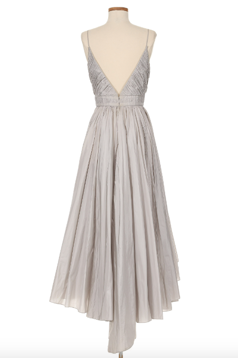 Christian Dior Grey Pleated Dress