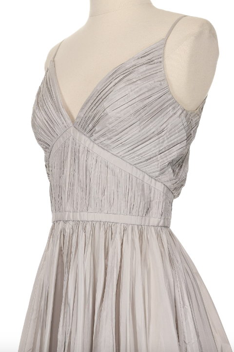Christian Dior Grey Pleated Dress