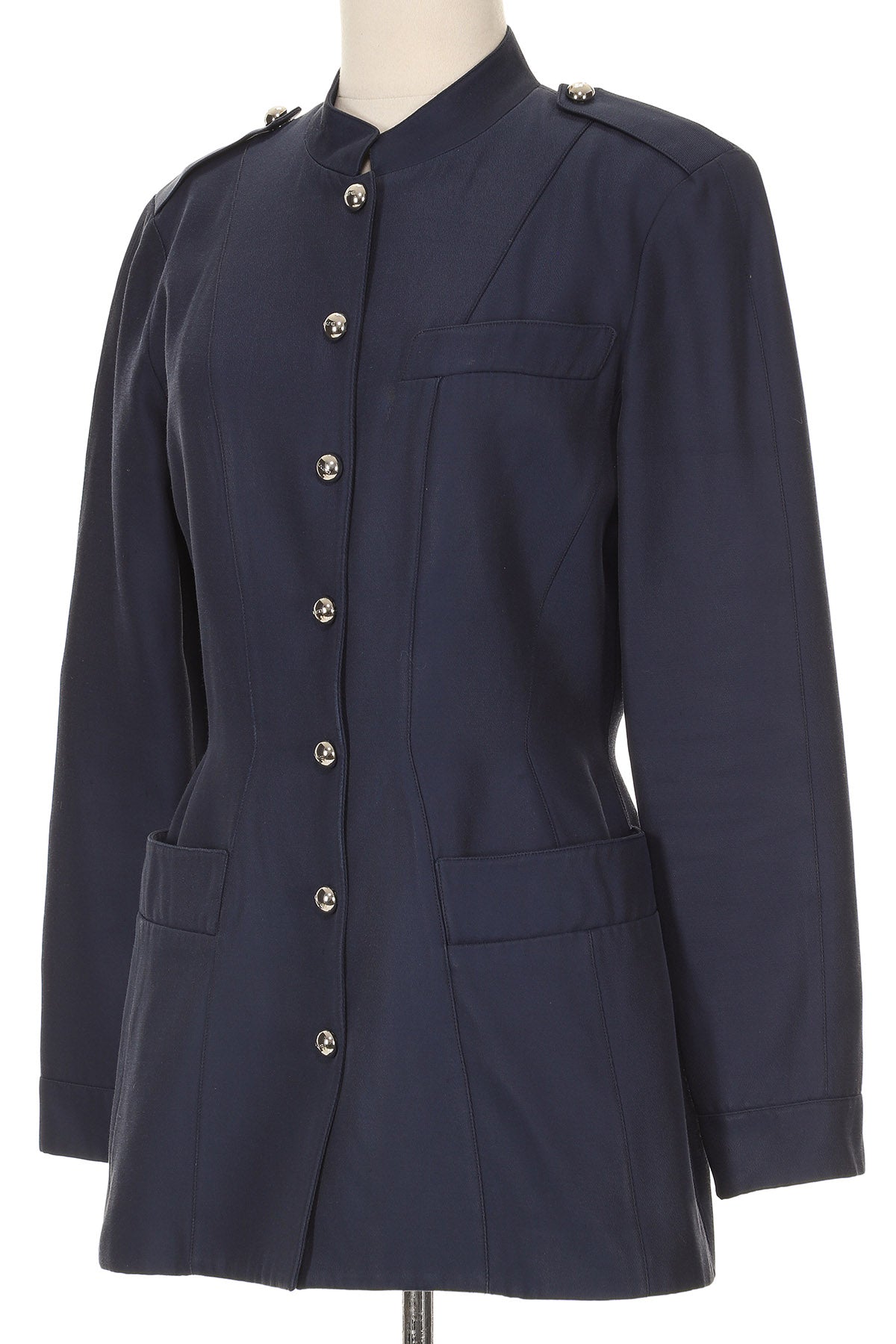 Thierry Mugler 1990's Navy Jacket