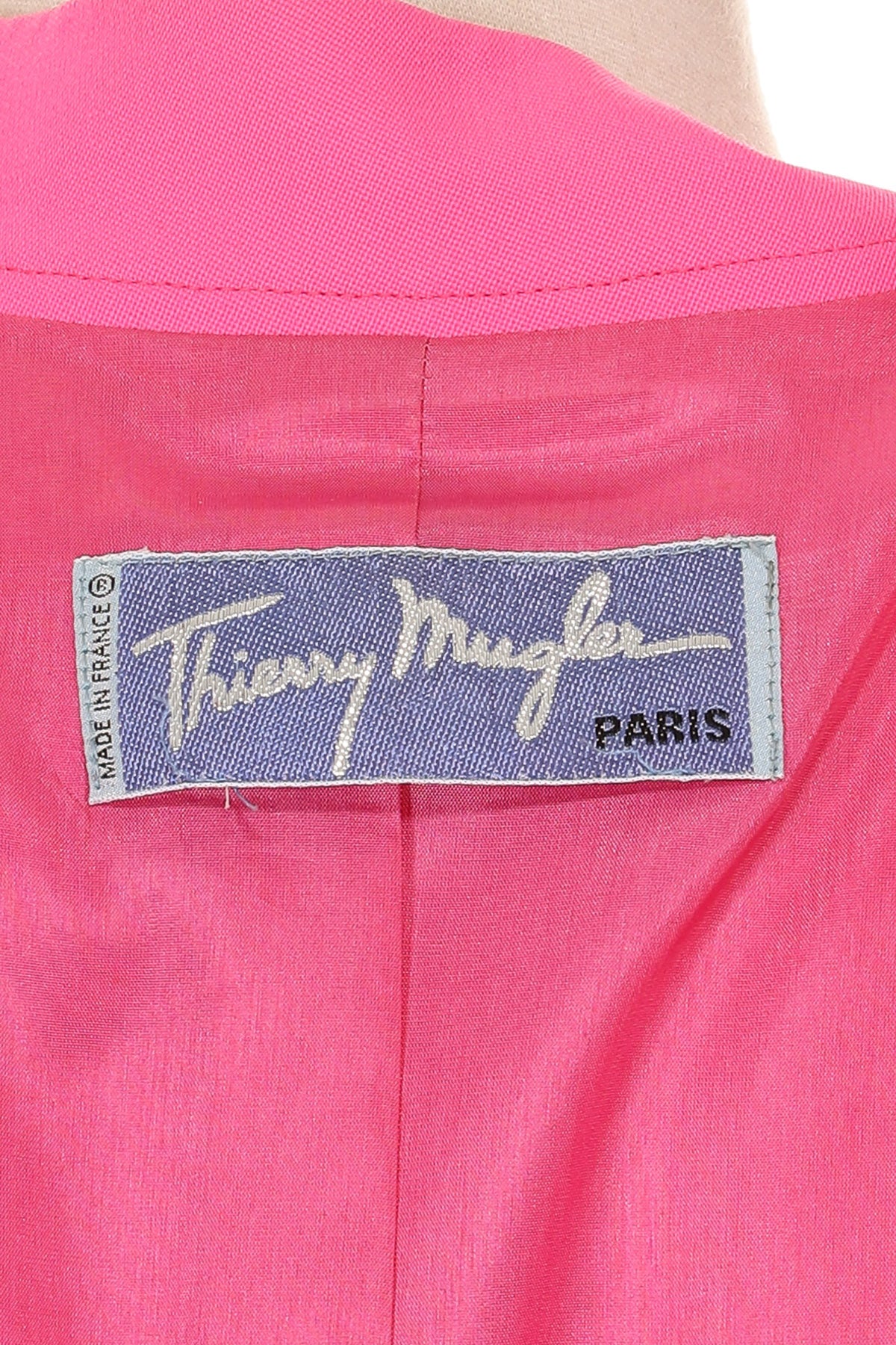 Thierry Mugler 1980s Shocking Pink Skirt Suit