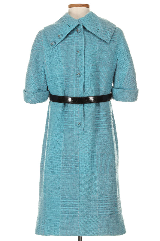 Chanel Fall 2007 Bright Blue Tweed Dress