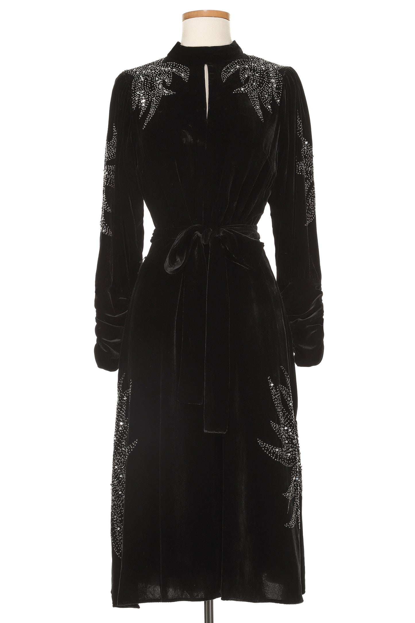 Christian Dior by John Galliano Velvet Embellished Dress