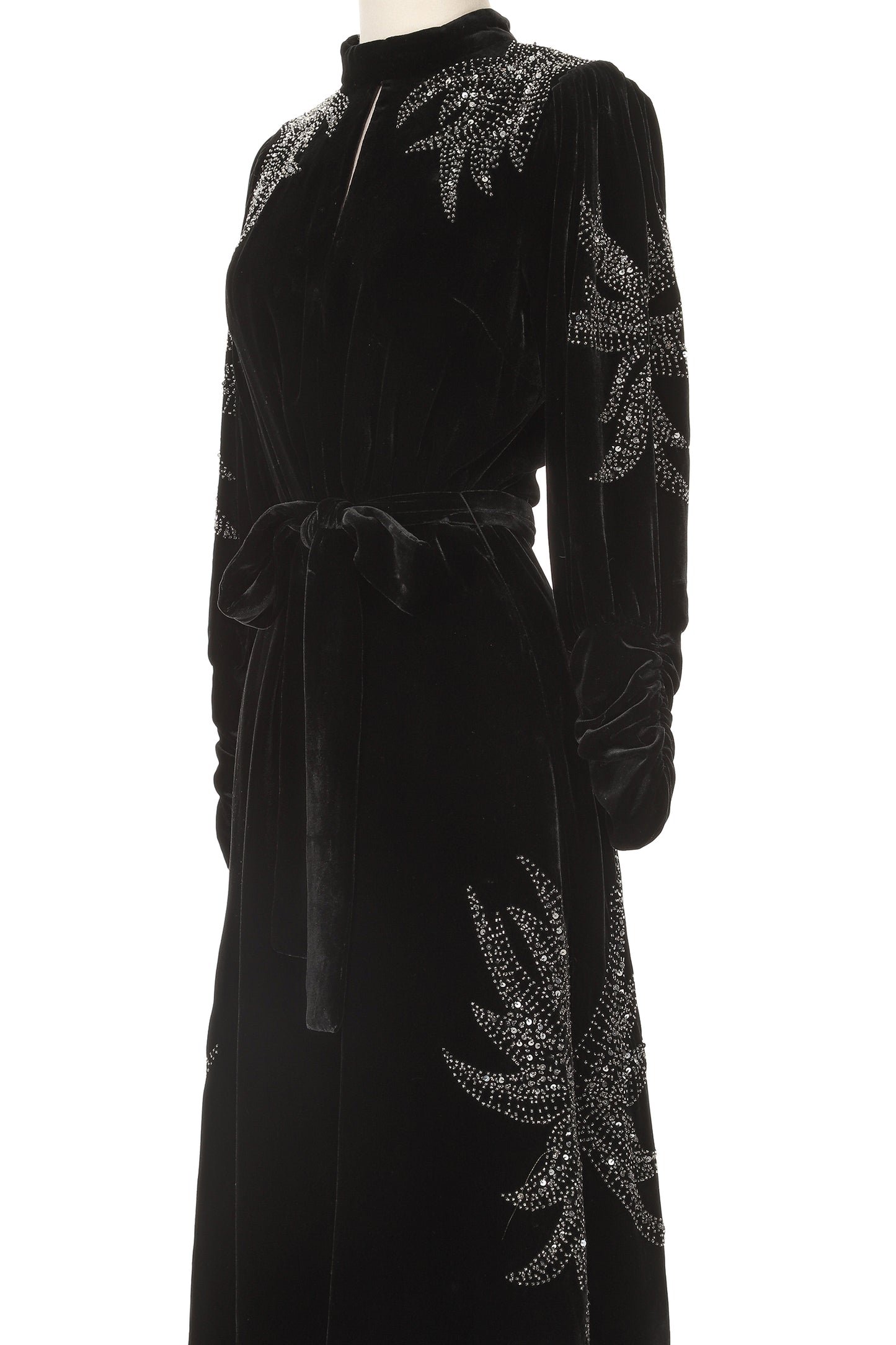 Christian Dior by John Galliano Velvet Embellished Dress