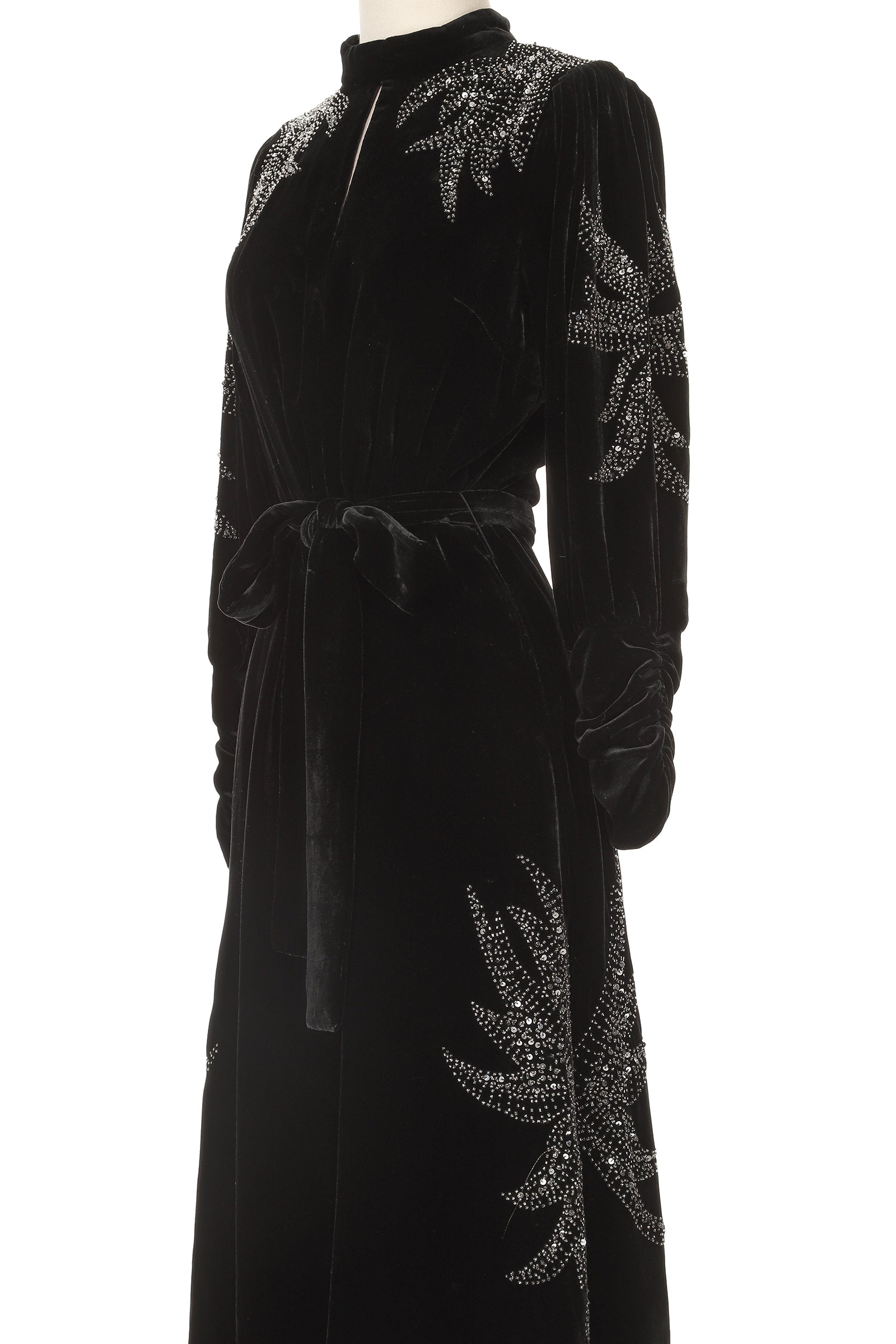 Christian Dior by John Galliano Velvet Embellished Dress Vintage Grace Christian Dior by John Galliano Velvet Embellished Dress Vintage Grace