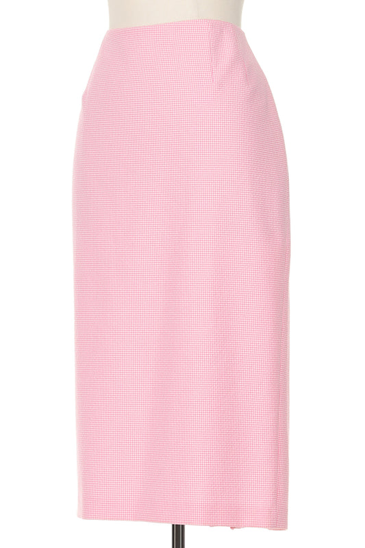 John Galliano Pink Gingham Skirt