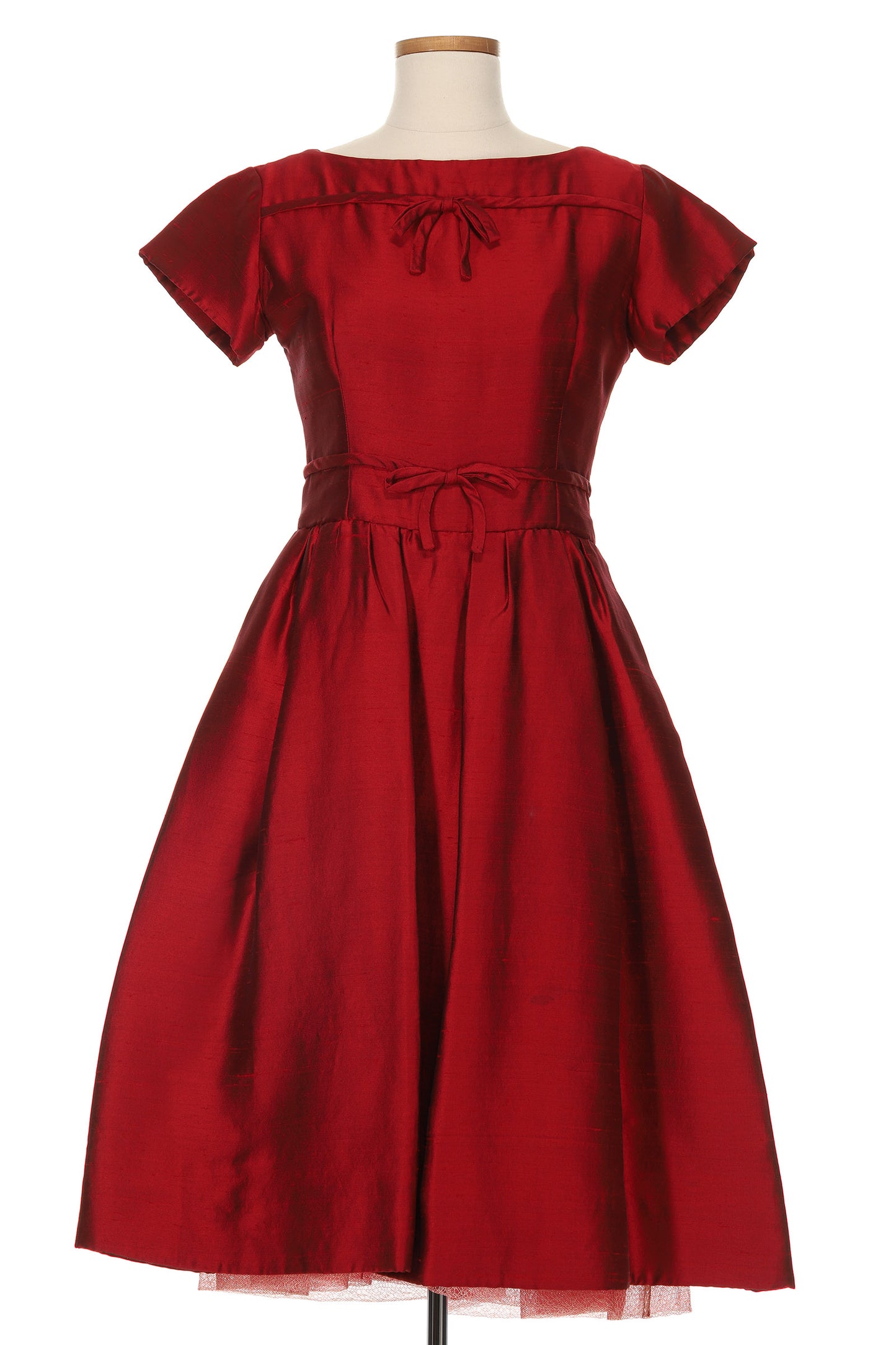Christian Dior 1950's Red Cocktail Dress