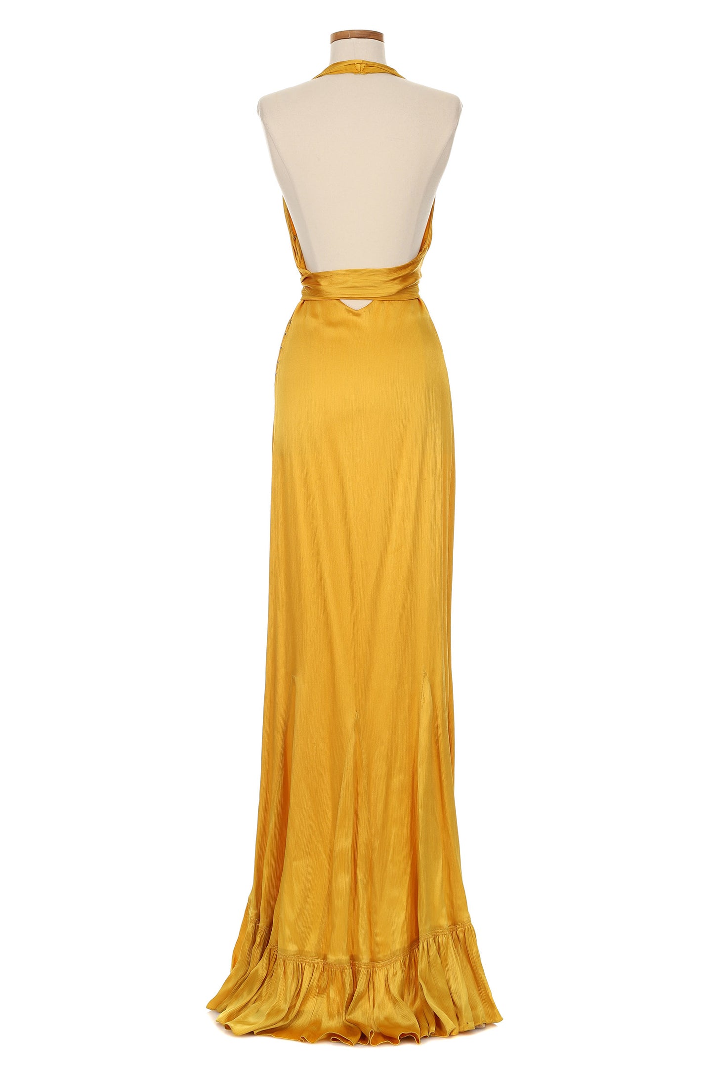 Vintage 1930’s Yellow Silk Dress