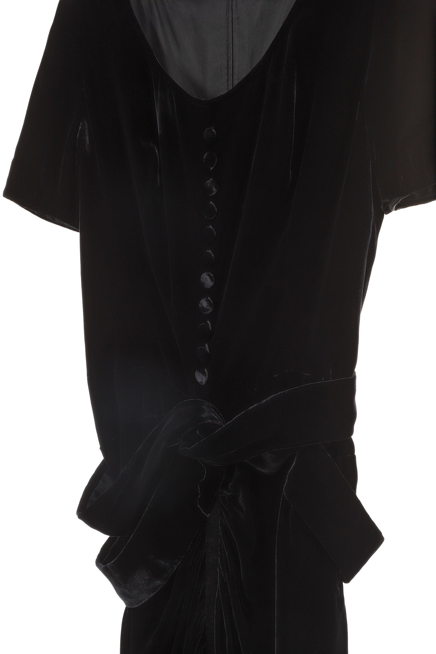 Chanel Haute Couture Black Velvet Dress