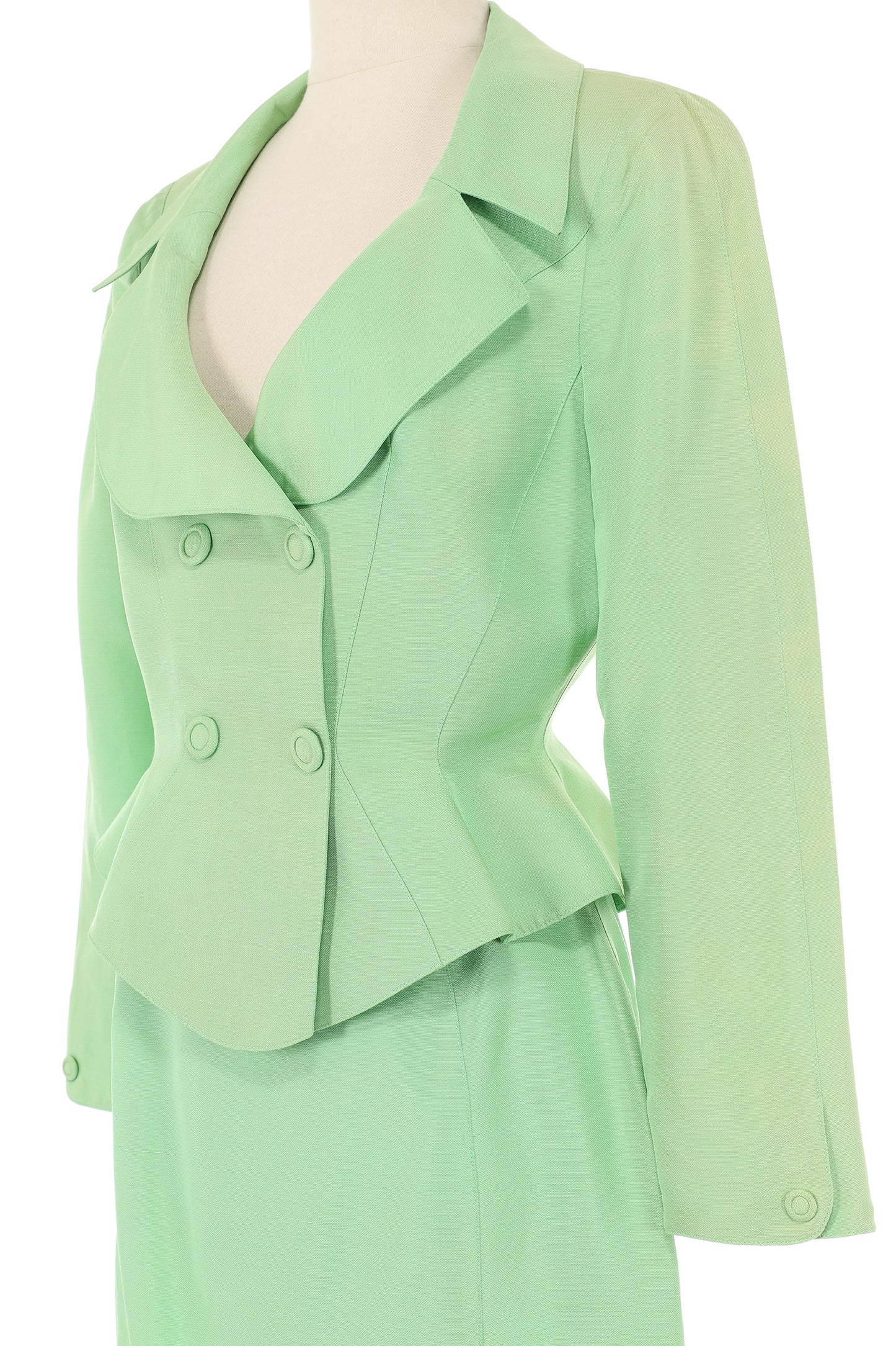 Thierry Mugler 1980's Mint Green Skirt Suit