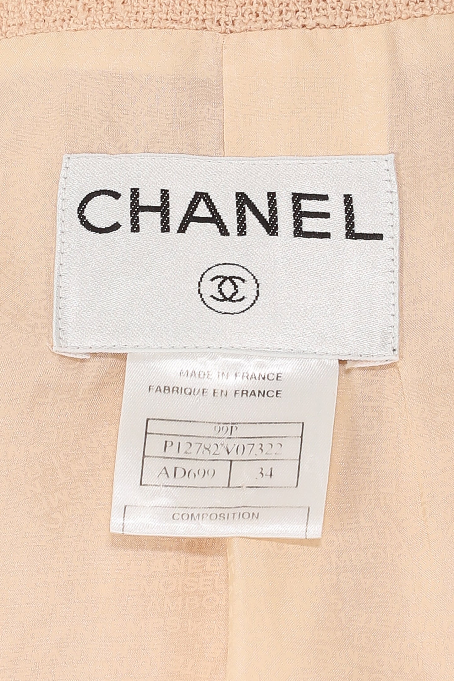 Chanel Spring 1999 Peach Midi Skirt Suit