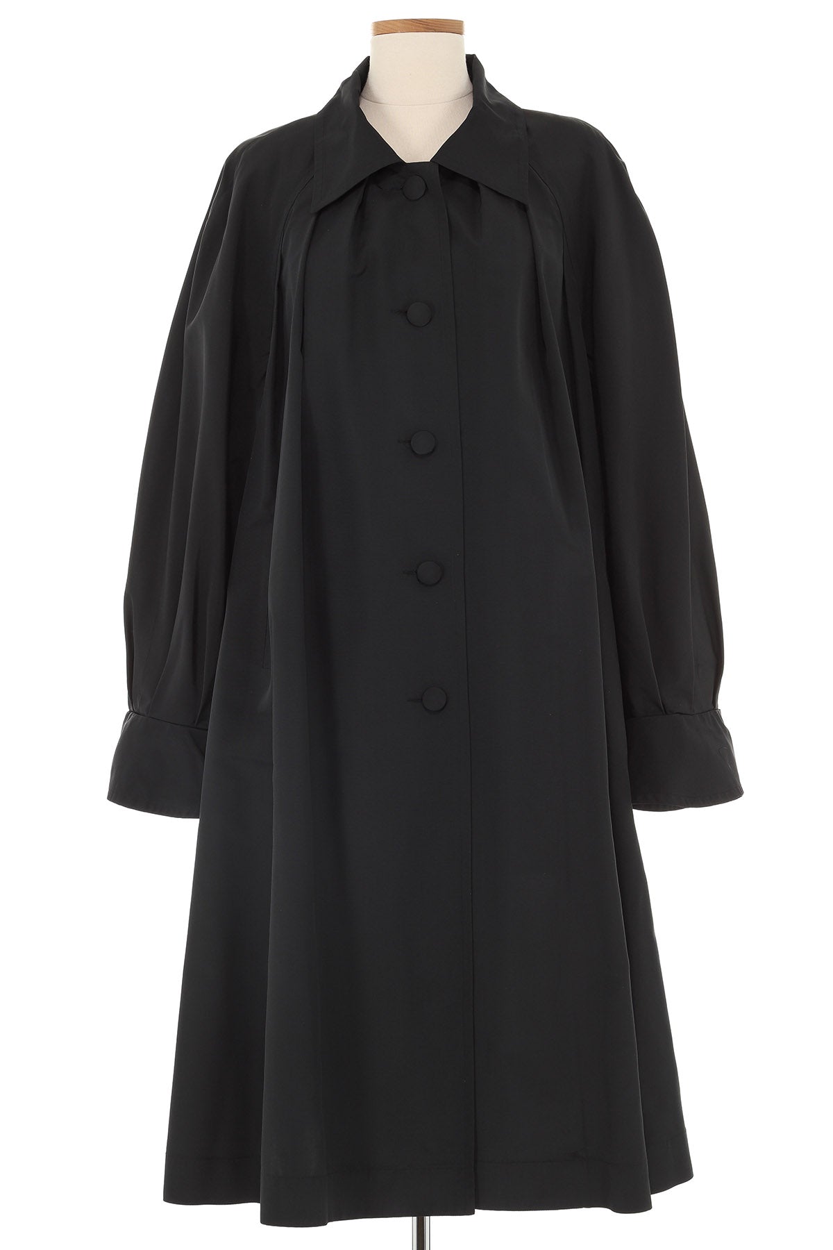 Hermès Long Black Coat Vintage Grace