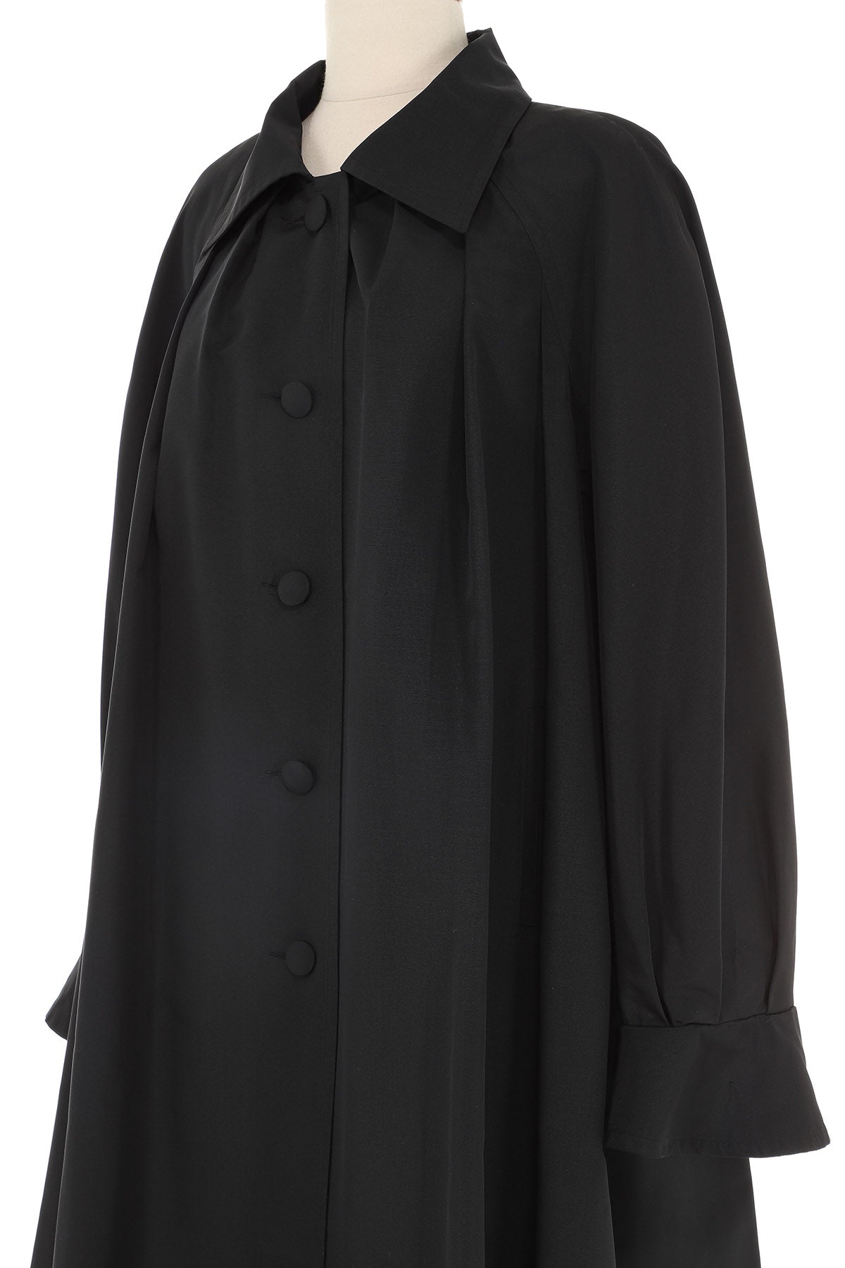 Hermès Long Nylon Black Coat