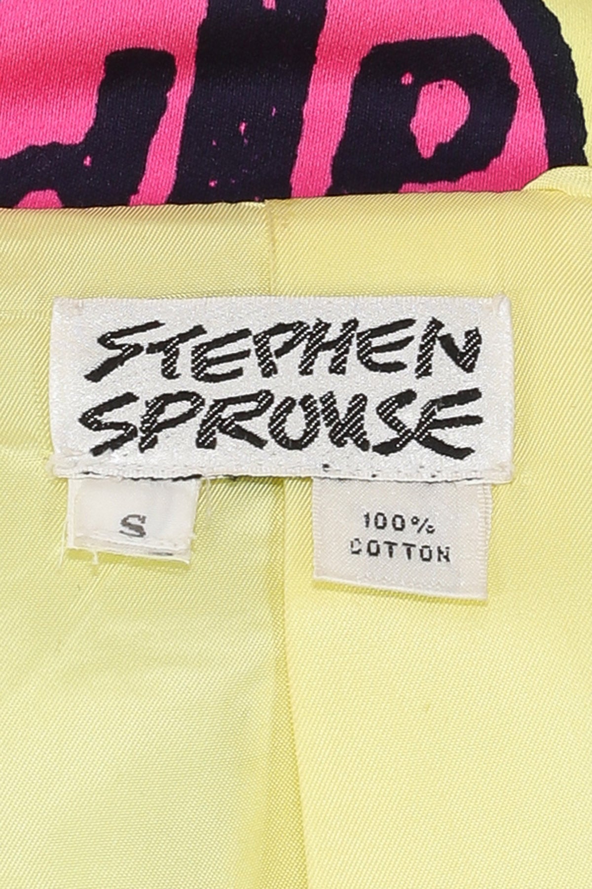 Stephen Sprouse 1988 Jacket & Skirt Ensemble