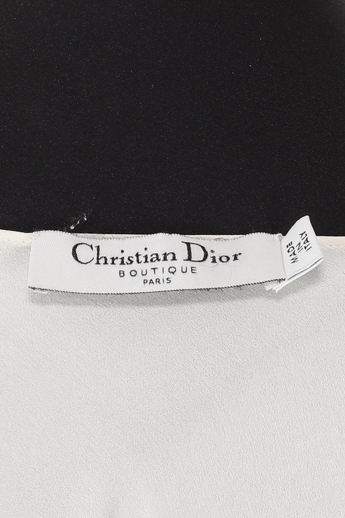 Christian Dior White Flowy Blouse