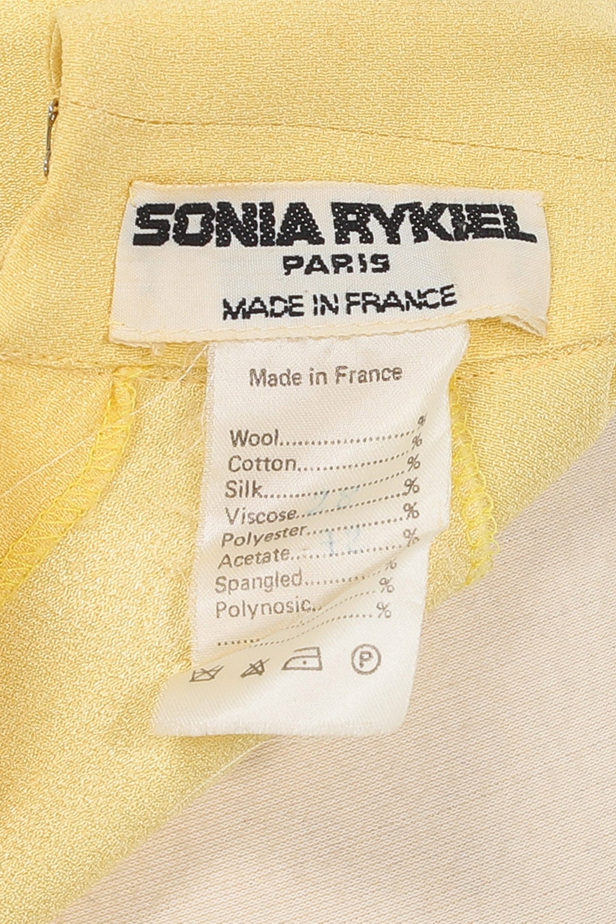 Sonia Rykiel 1980's Yellow Crepe Suit