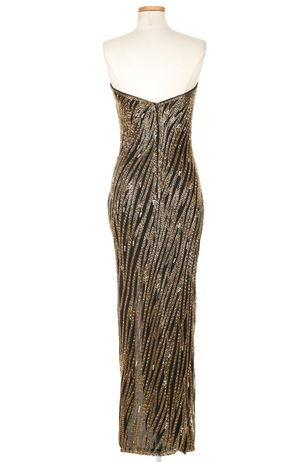 bob mackie gold dress Bob Mackie 1990s Beaded Gown
