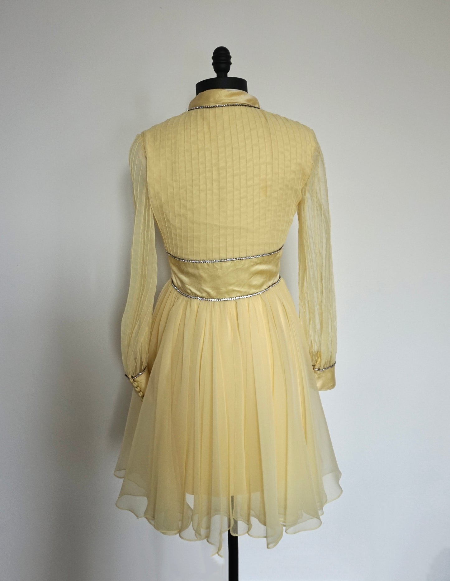 Sally Milgrim 1970's Yellow Mini Dress