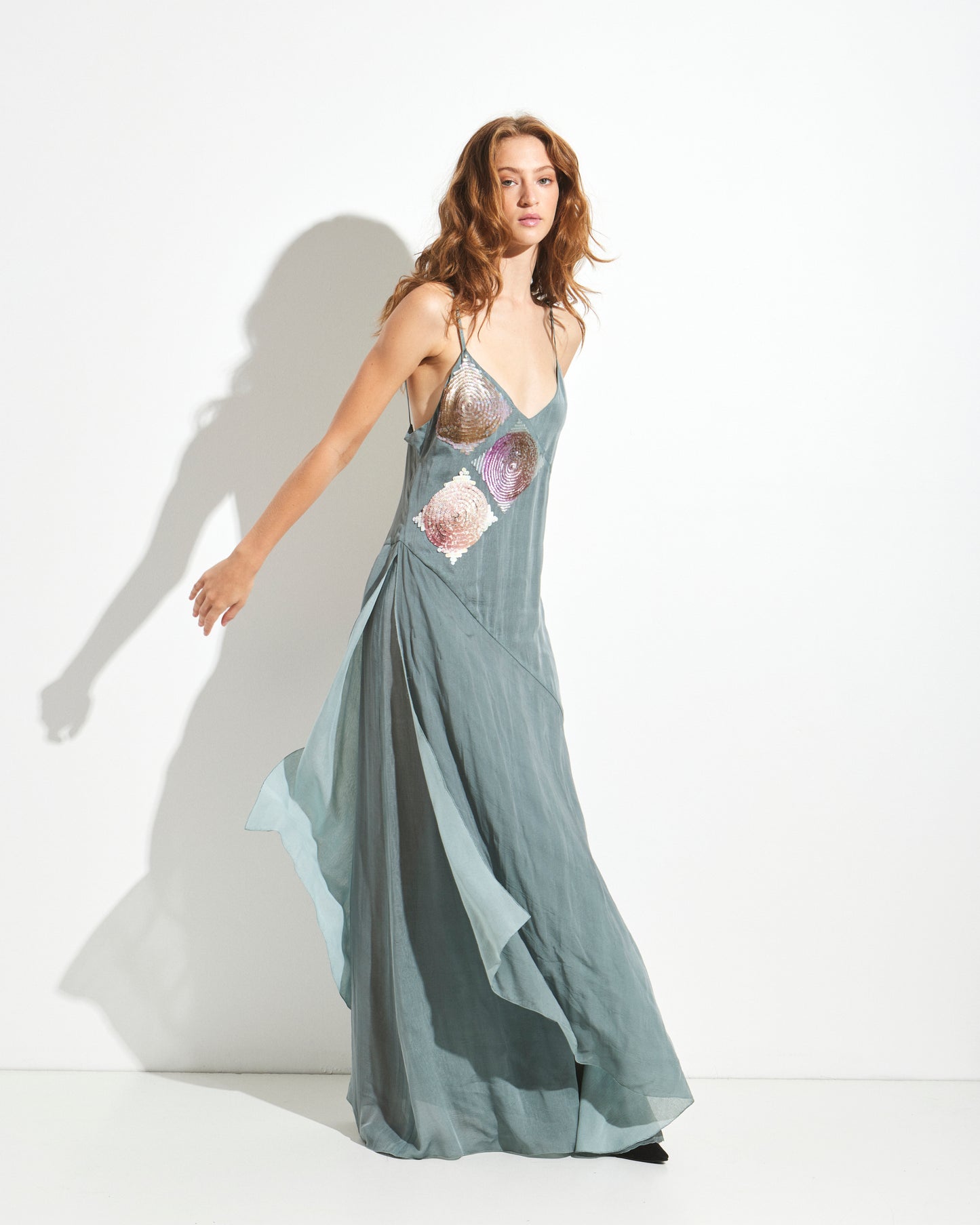 chanel sequin dress Chanel Evening Slip Dress with Sequin Embellishment Vintage Grace