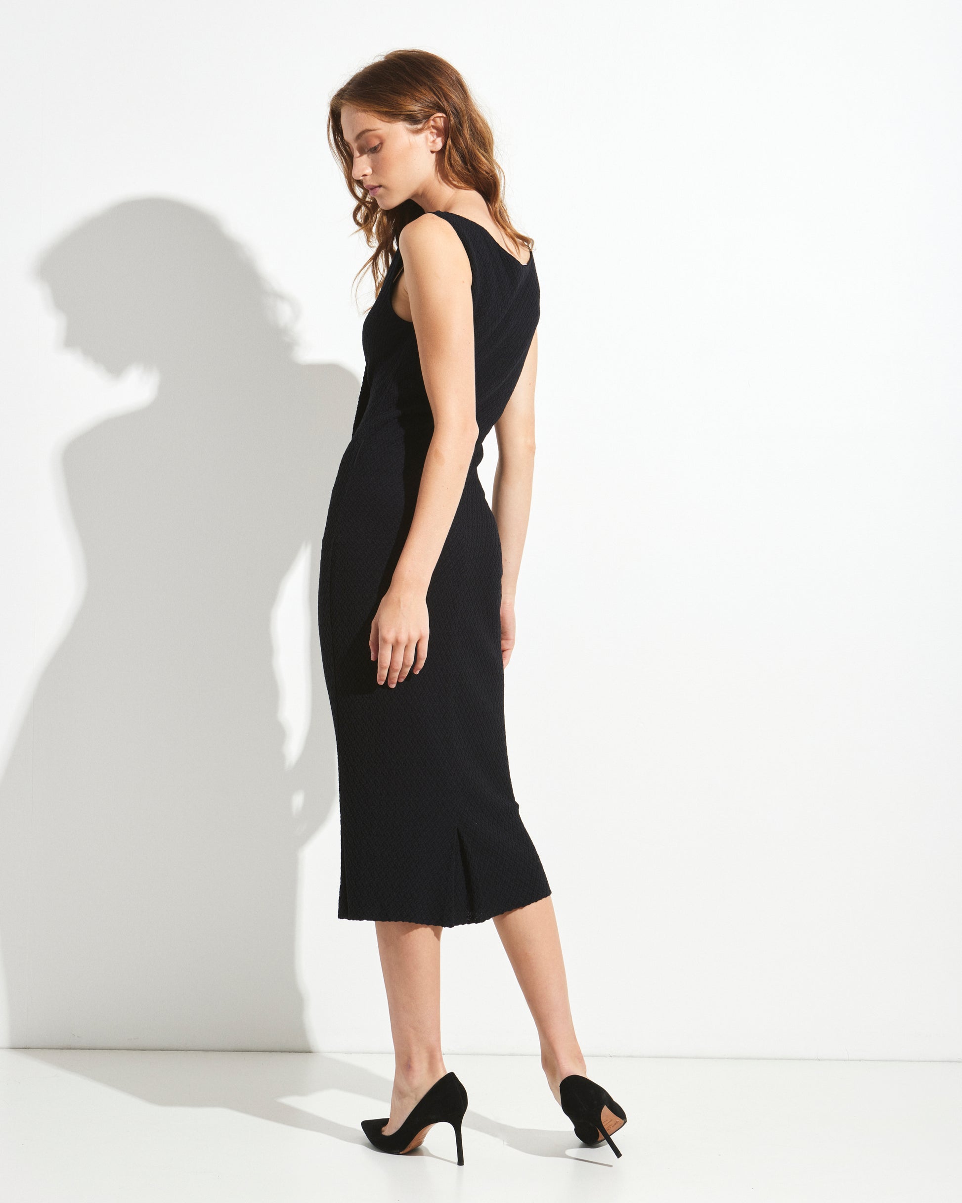 Christian Dior Black Knit Dress Vintage Grace Christian Dior Black Knit Dress Vintage Grace