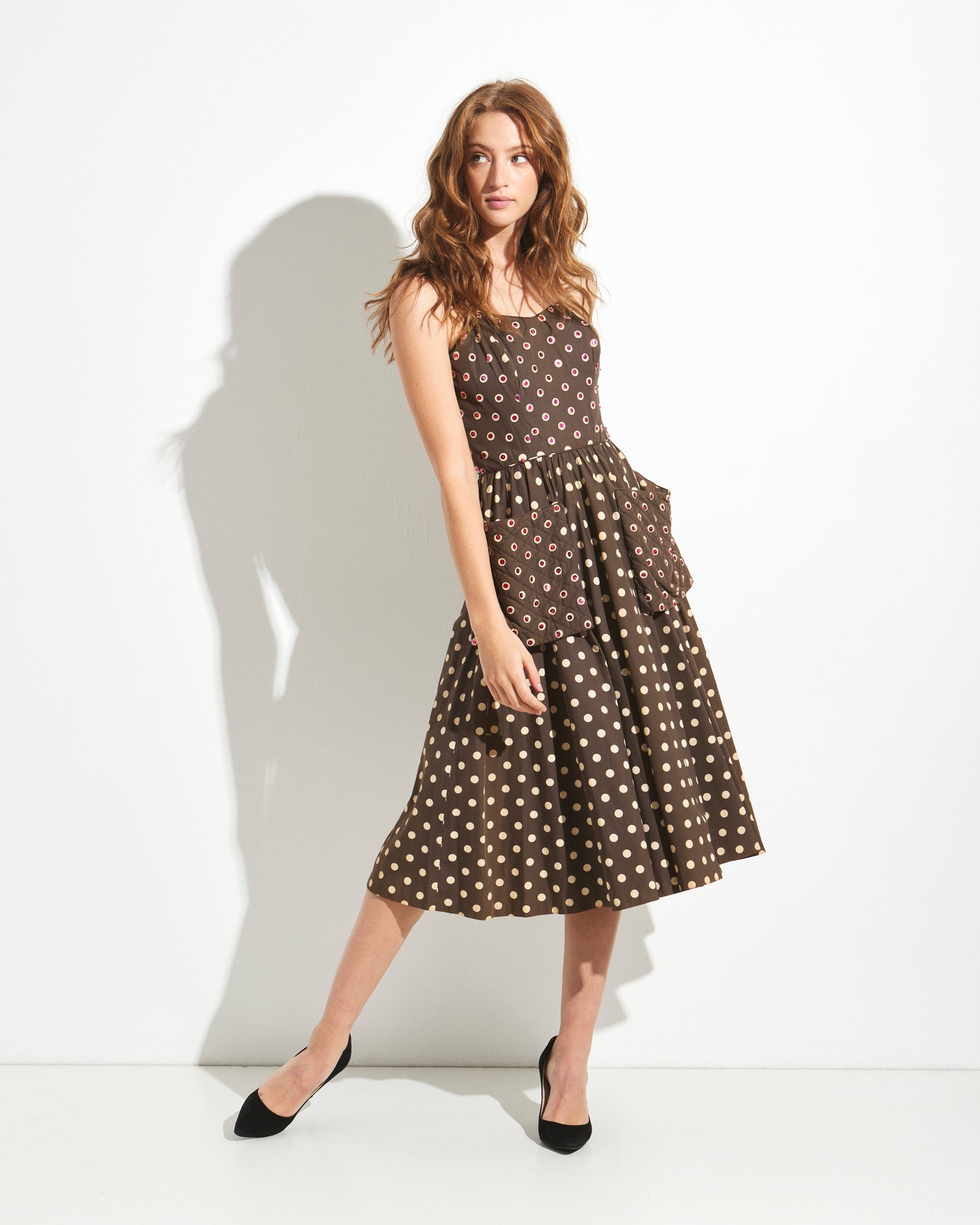 Vintage 1950s Polka Dot Dress