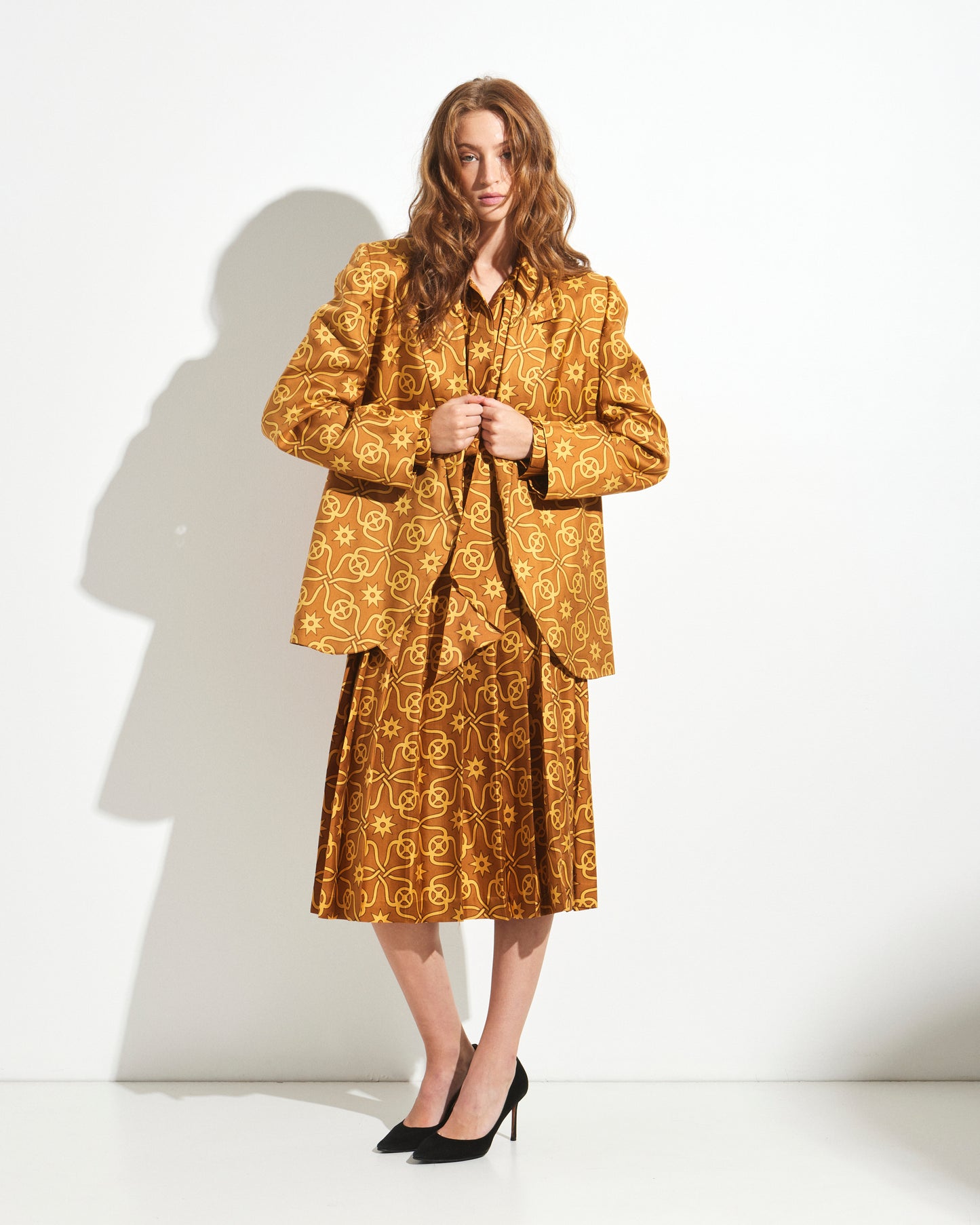 Hermès 1970s Silk 3 Piece Suit