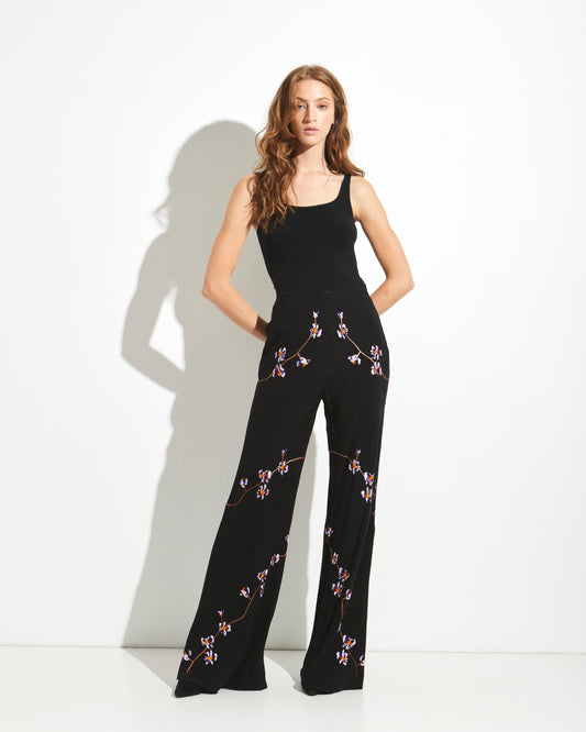 Givenchy by Alexander McQueen Embroidered Flare Pants