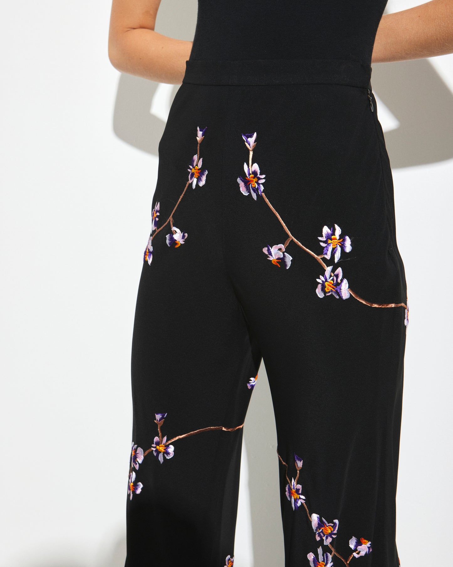 Givenchy by Alexander McQueen Embroidered Flare Pants