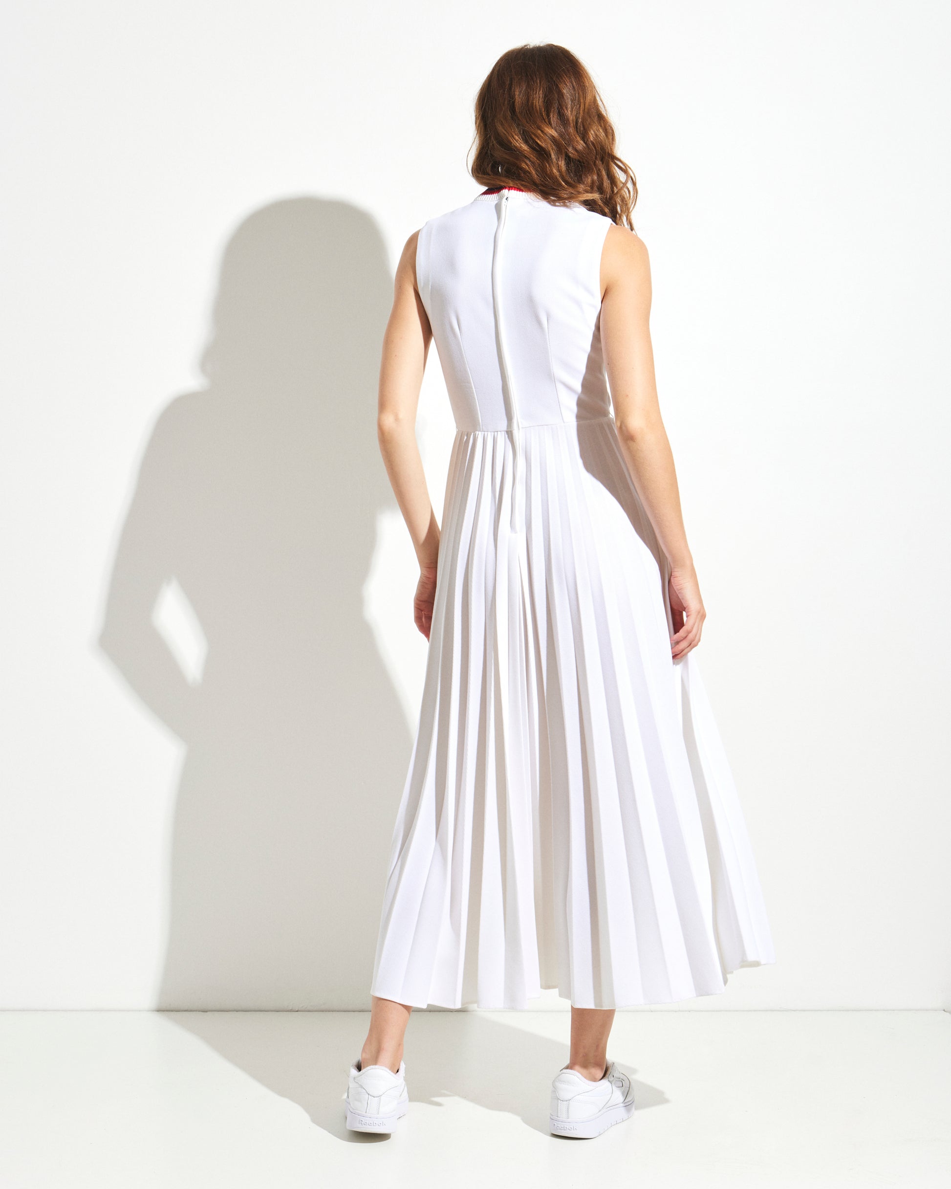 midi tennis dress Light Blue Pleated Tennis Dress - All Dresses