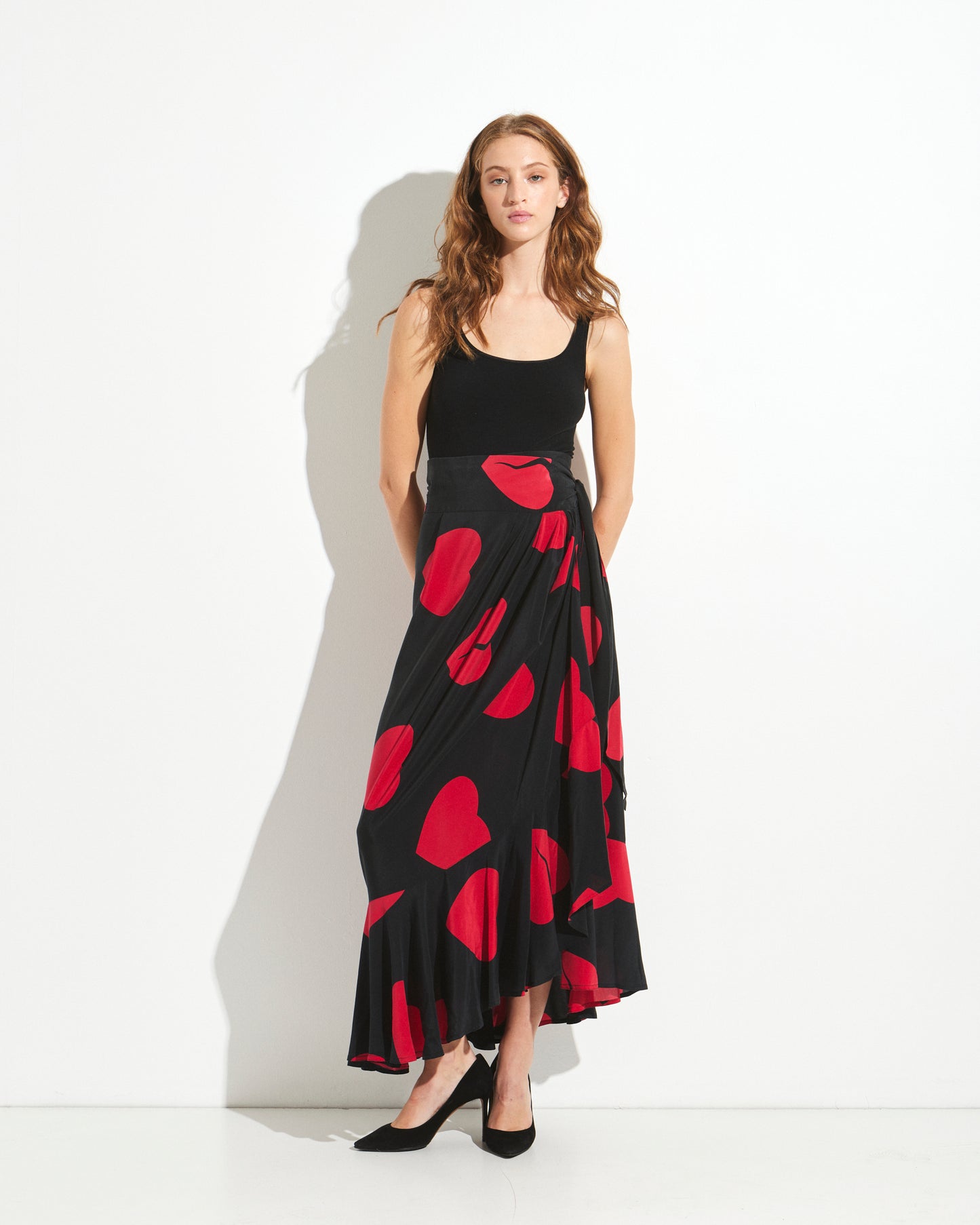 Moschino Heart Wrap Skirt