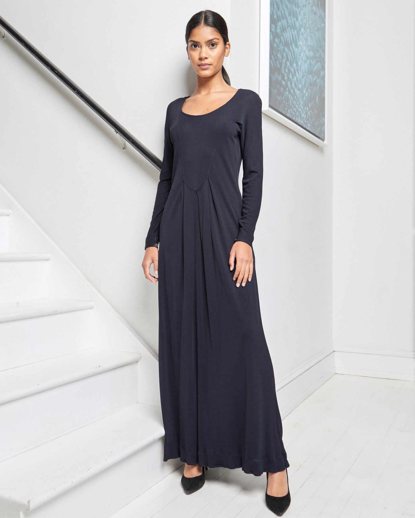 muir midi dress Mock Neck Midi Length Dress