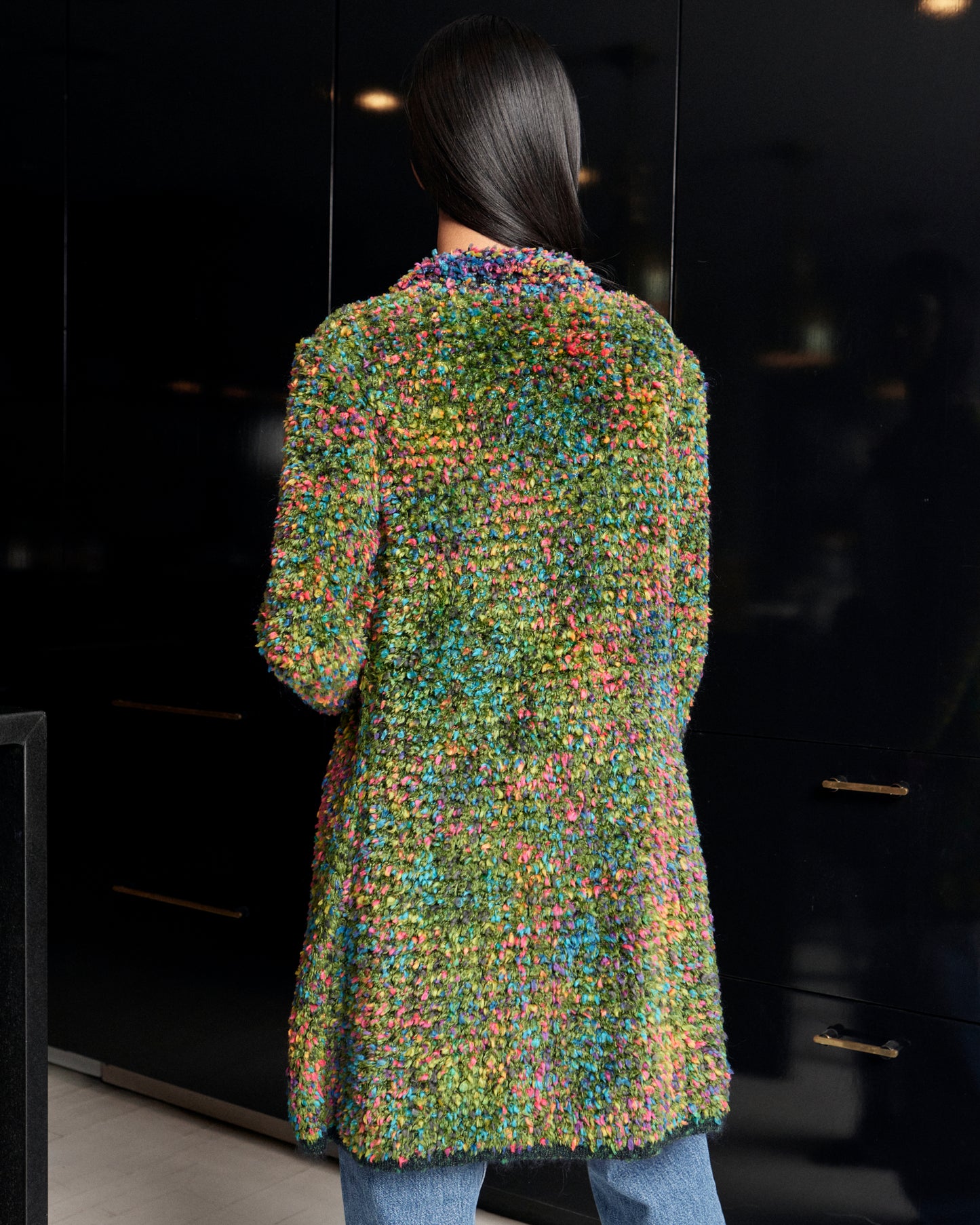 Chanel Rainbow Chenille Knit Cardigan