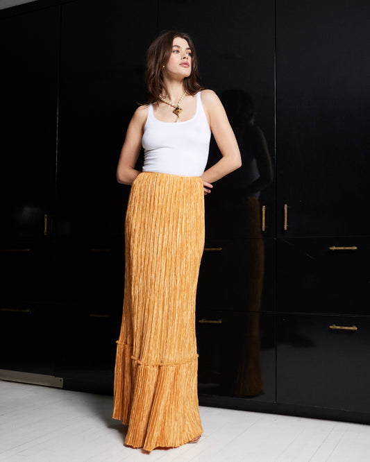Mary McFadden Pleated Skirt