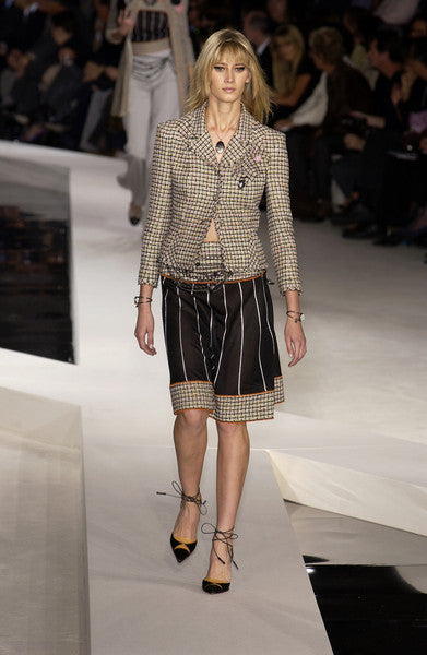 Chanel S/S 2003 Tweed Blazer with Camellia Pin